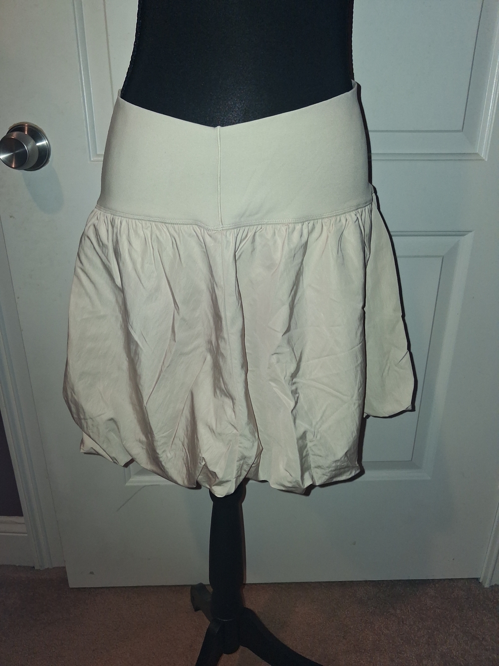 aerie Cream Bubble Skirt